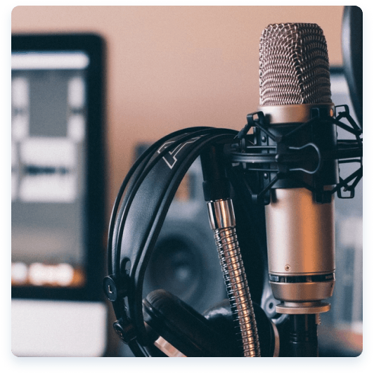 Podcast recording setup